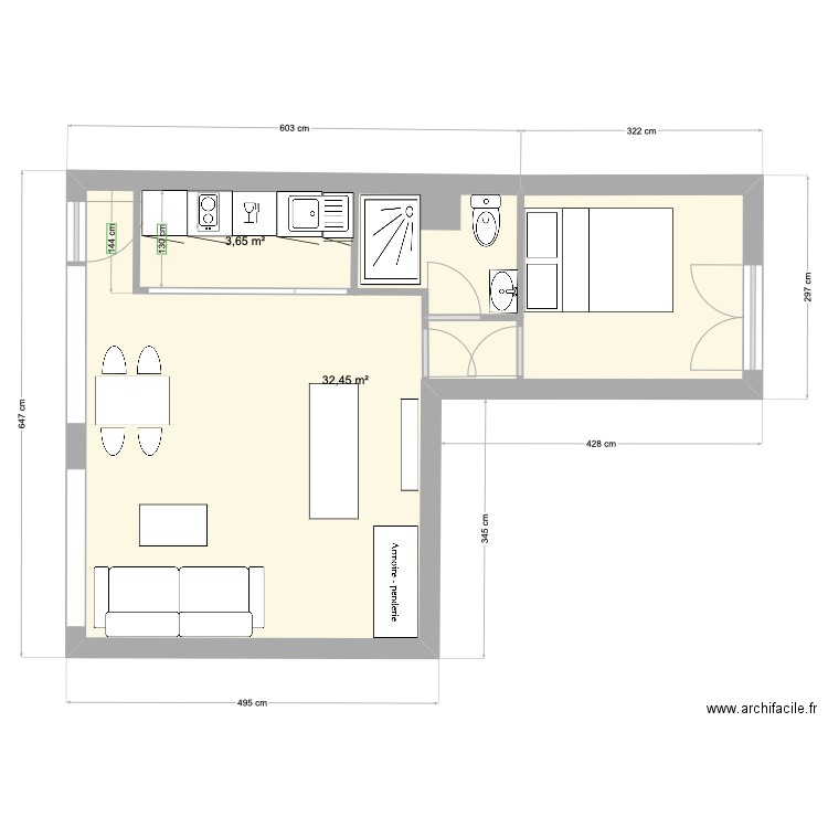 paris commerce. Plan de 0 pièce et 0 m2