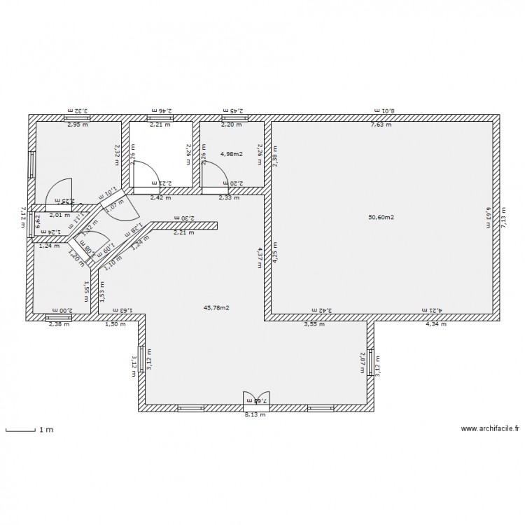 plan za kucu 2. Plan de 0 pièce et 0 m2