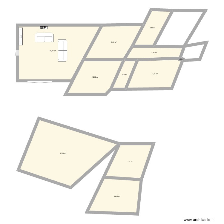 62 AV GAL CARMILLE RDC_2. Plan de 11 pièces et 154 m2