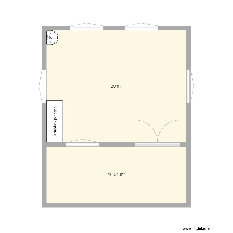 Salon de coifure. Plan de 0 pièce et 0 m2