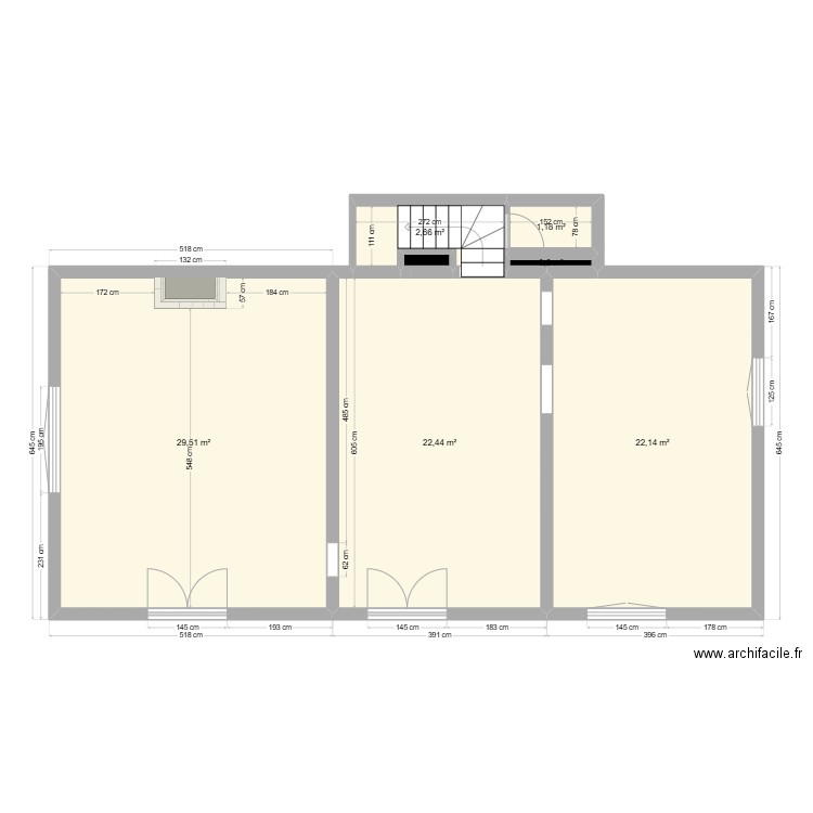 maison gardien essai 2. Plan de 7 pièces et 78 m2