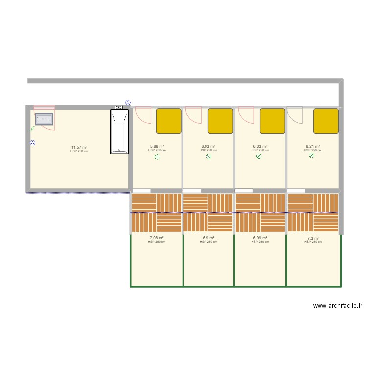 chenil. Plan de 0 pièce et 0 m2