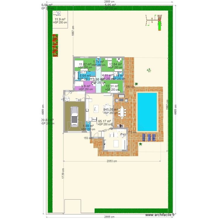 test . Plan de 0 pièce et 0 m2