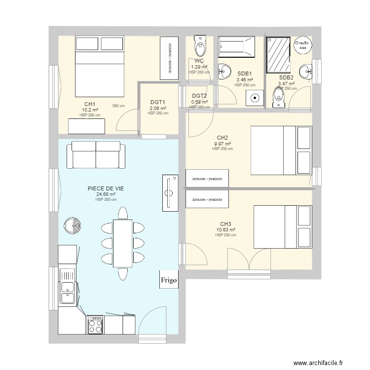 PROJETFOURASP1. Plan de 0 pièce et 0 m2