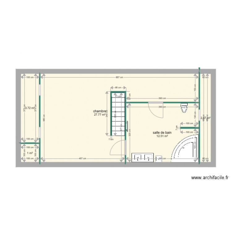 grenier andrew. Plan de 0 pièce et 0 m2