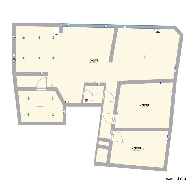 Bonnes mesures appartemant. Plan de 0 pièce et 0 m2