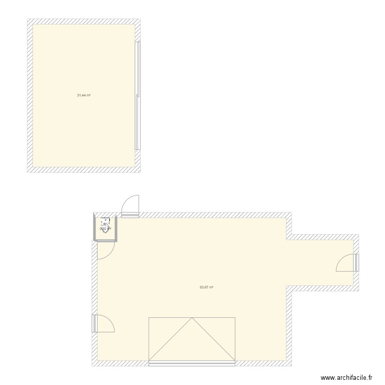 garrage. Plan de 0 pièce et 0 m2