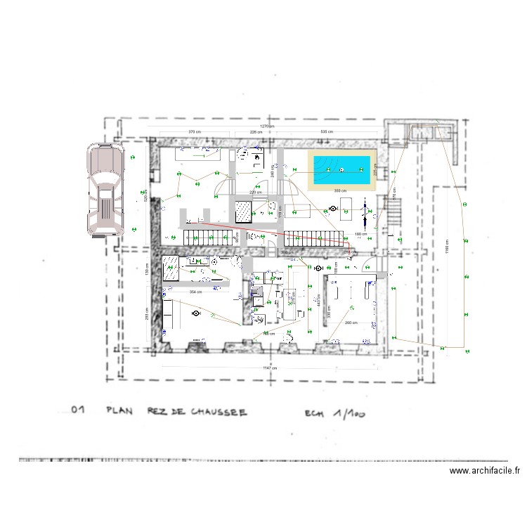 Ferme RDC. Plan de 0 pièce et 0 m2