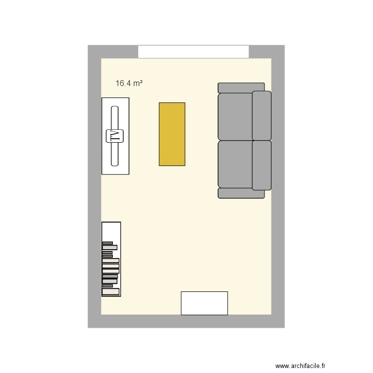 salon salle à manger - Plan dessiné par chloette