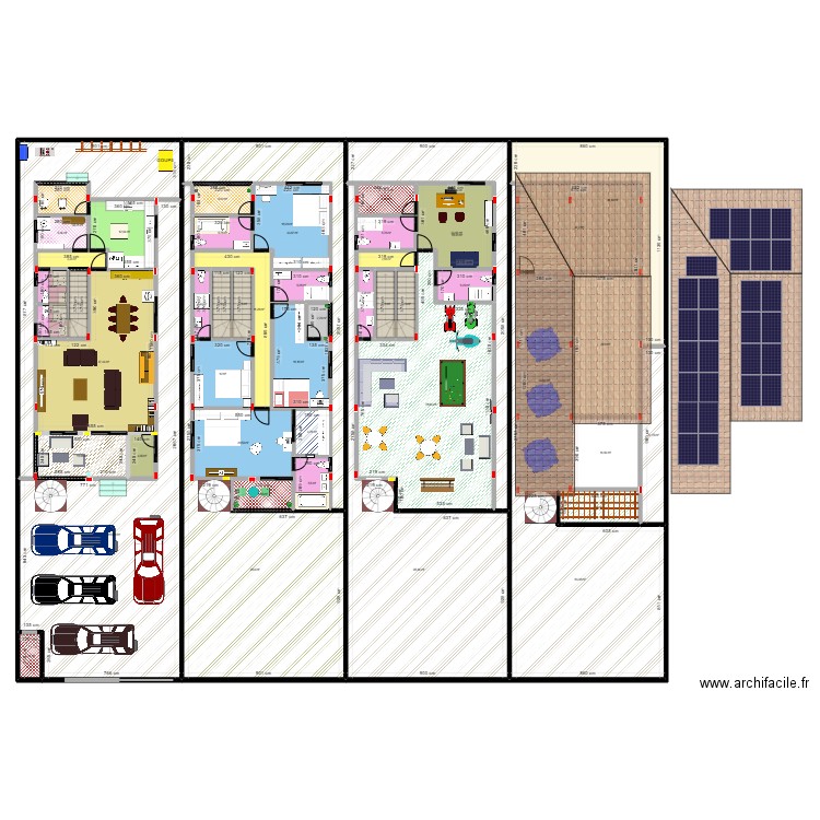 VILLA 9/25. Plan de 49 pièces et 1011 m2