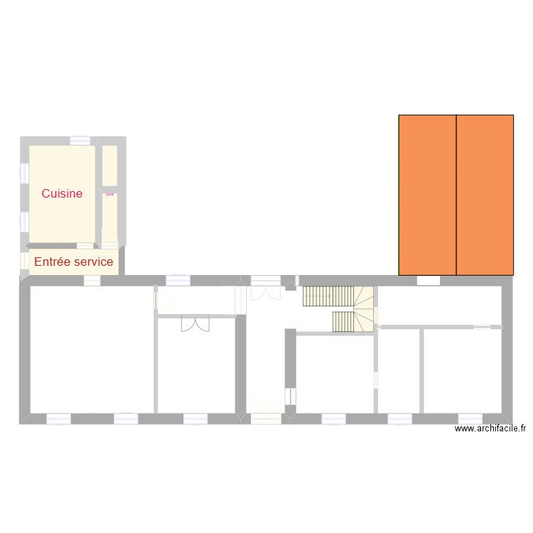 maison_projet. Plan de 3 pièces et 27 m2