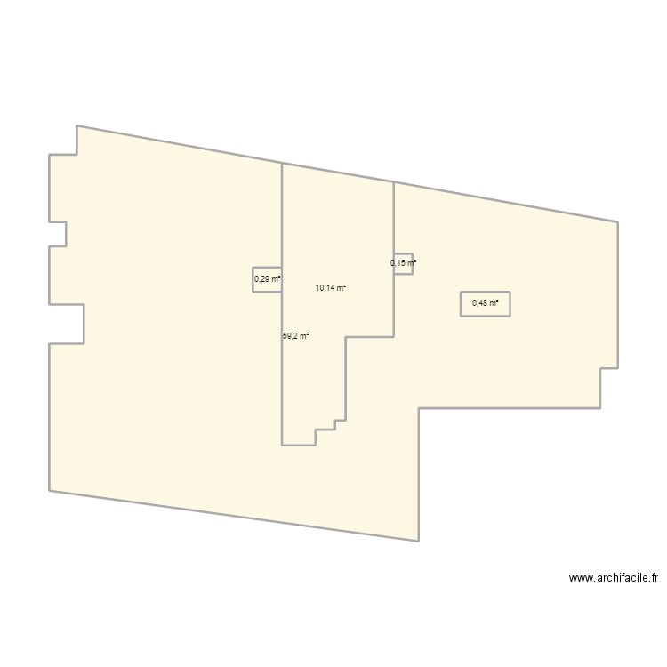 MARRONNIERS 5. Plan de 5 pièces et 71 m2