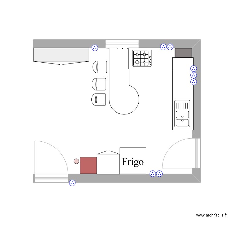 Cuisine Moos 1. Plan de 0 pièce et 0 m2