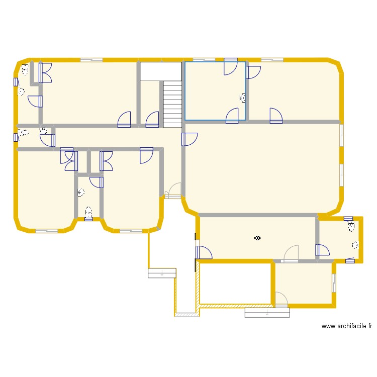 HI Niamey RDC - Plan étage de base. Plan de 0 pièce et 0 m2