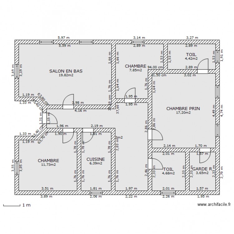 PLAN BAS 9/12 N1. Plan de 0 pièce et 0 m2