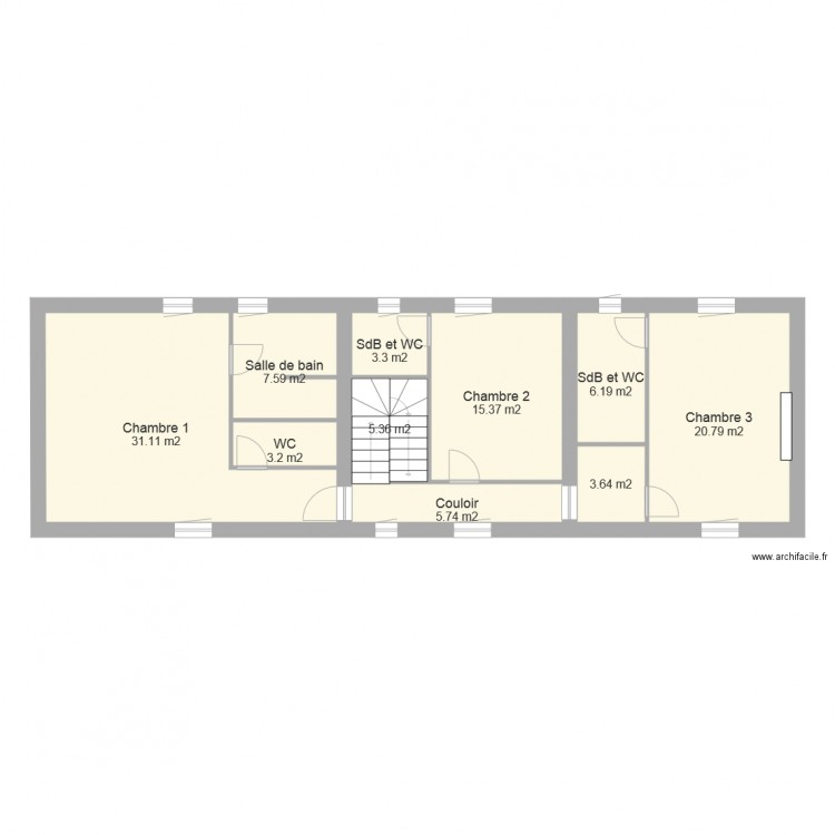 St Sylvestre Pragoulin      Etage. Plan de 0 pièce et 0 m2