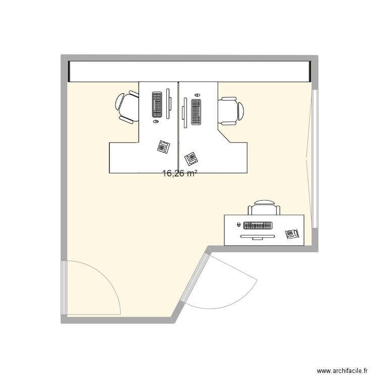 Bureau RH. Plan de 0 pièce et 0 m2