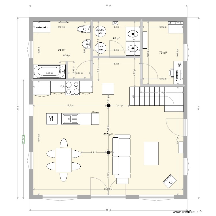 maison1. Plan de 0 pièce et 0 m2