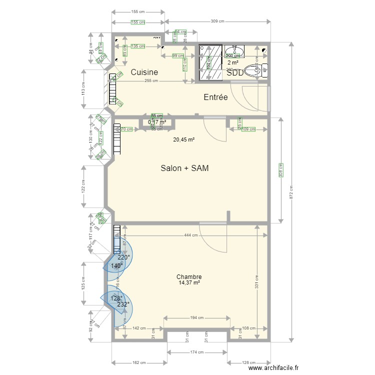 Plan SW V2 sans cotes. Plan de 0 pièce et 0 m2