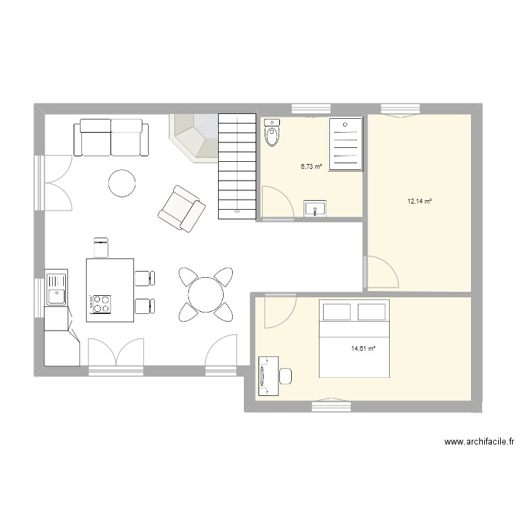 appartement. Plan de 0 pièce et 0 m2