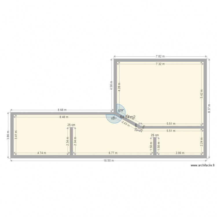 1 ETAGE DEPENDANCE . Plan de 0 pièce et 0 m2