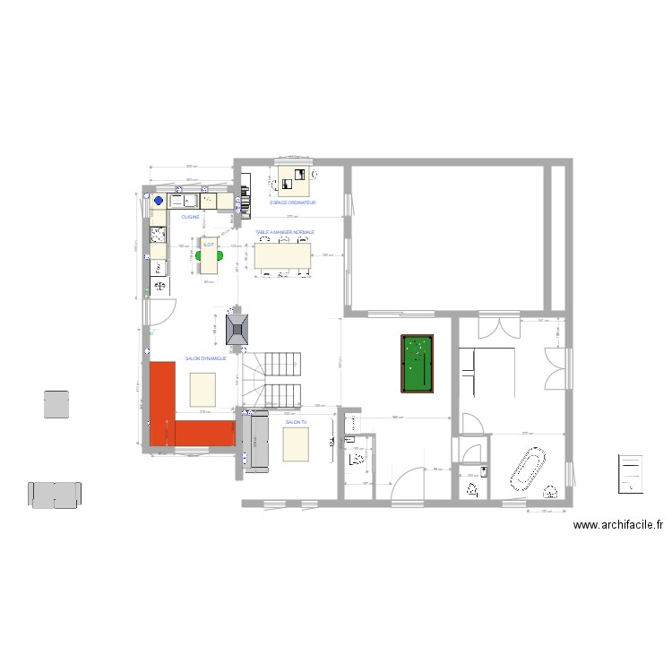 GLOBAL RDC 1 0. Plan de 0 pièce et 0 m2