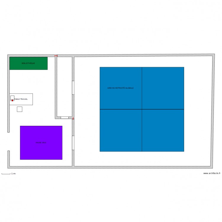 sous-sol garderie. Plan de 0 pièce et 0 m2