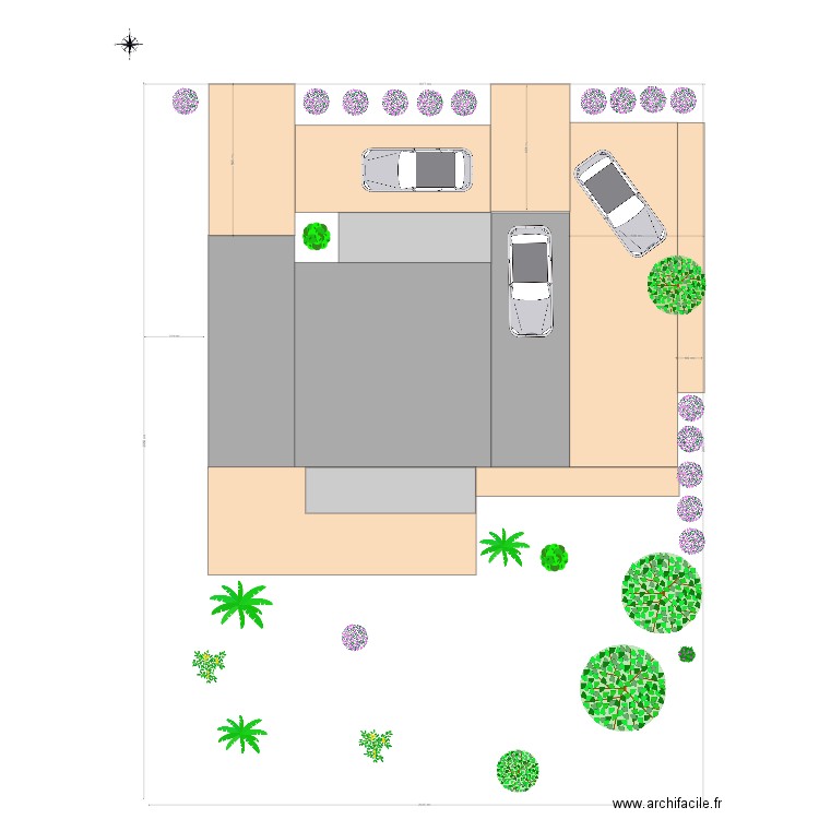 Implantation Existant. Plan de 0 pièce et 0 m2