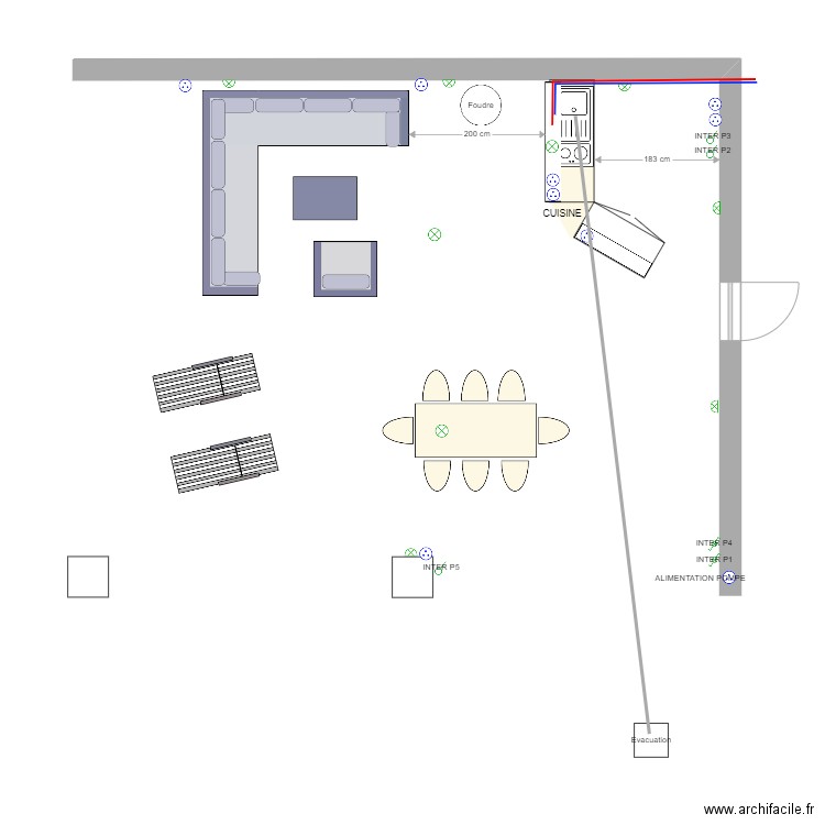 Préau. Plan de 0 pièce et 0 m2