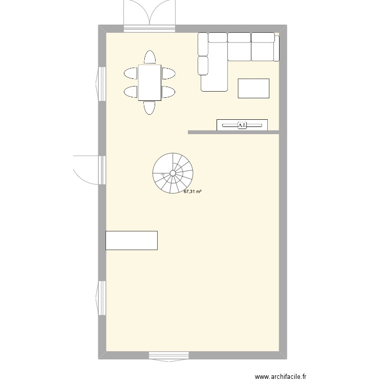 maison voisine. Plan de 0 pièce et 0 m2