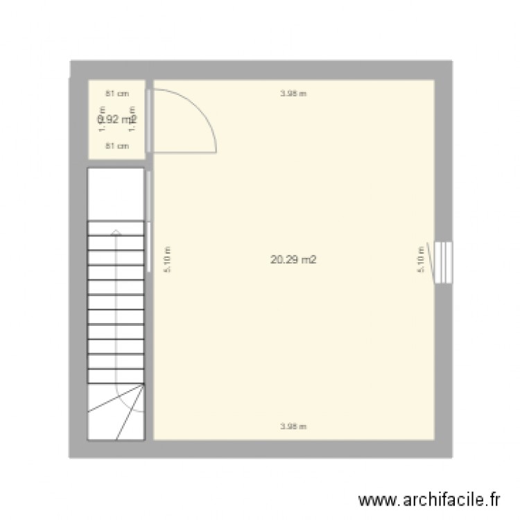 Etage Gite. Plan de 0 pièce et 0 m2