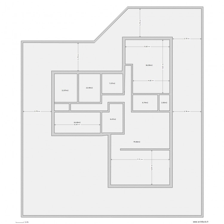 Maison   Terrain. Plan de 0 pièce et 0 m2