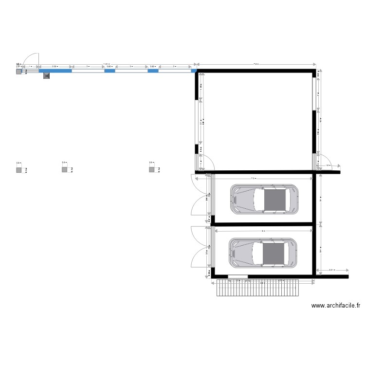 Osnova pomocne zgrade. Plan de 0 pièce et 0 m2