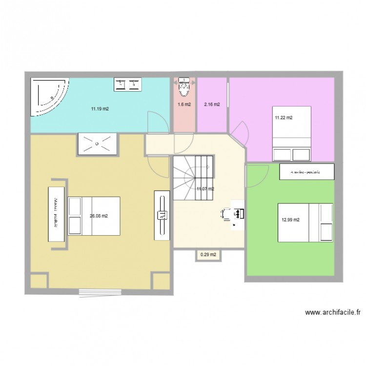 talia finale. Plan de 0 pièce et 0 m2