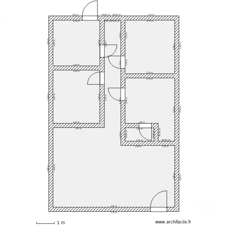 Cabinet. Plan de 0 pièce et 0 m2