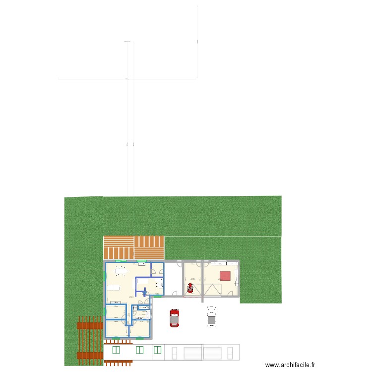 Plan VILLACAPRI. Plan de 4 pièces et 158 m2