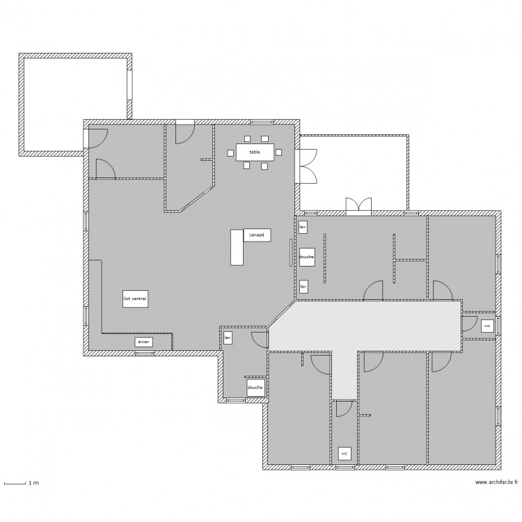 maison. Plan de 0 pièce et 0 m2