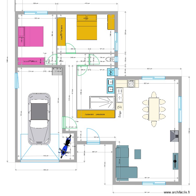 Manou plan parfait meublé. Plan de 0 pièce et 0 m2