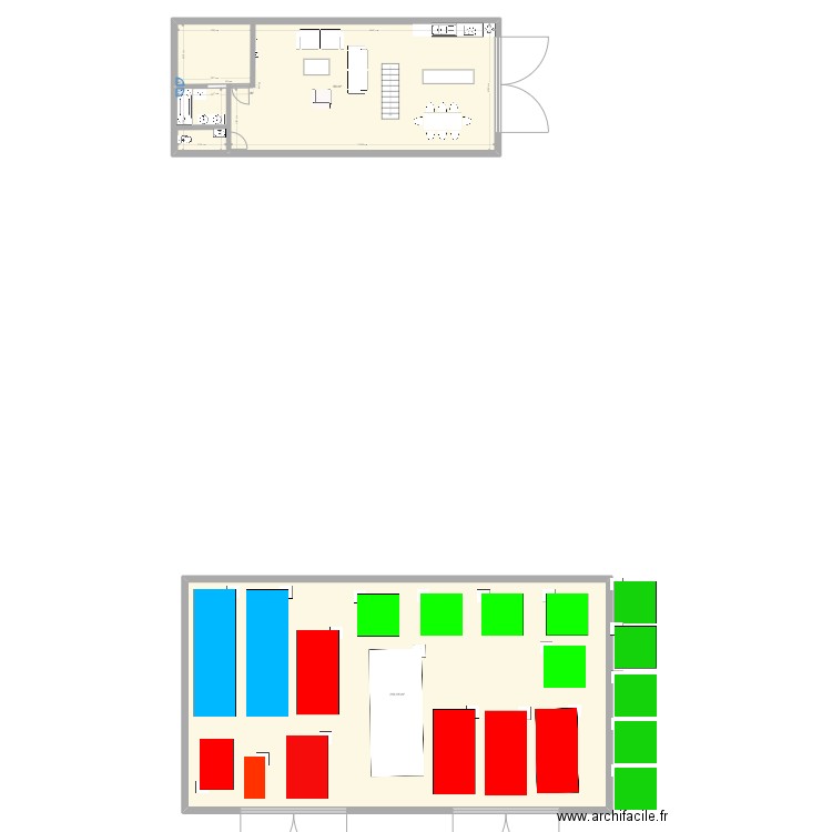 Hangar. Plan de 0 pièce et 0 m2