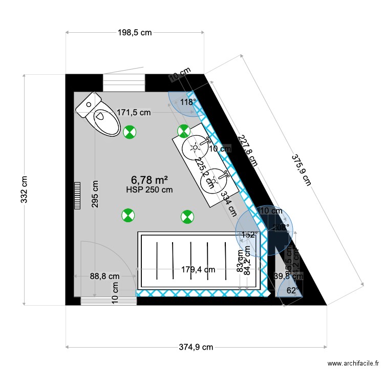 FUXA SDB. Plan de 0 pièce et 0 m2