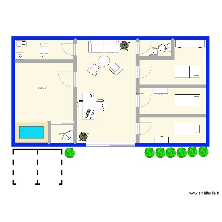 Local Kiné. Plan de 0 pièce et 0 m2