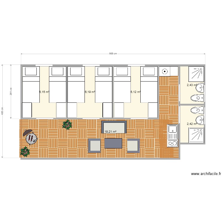 villa secondaire. Plan de 0 pièce et 0 m2