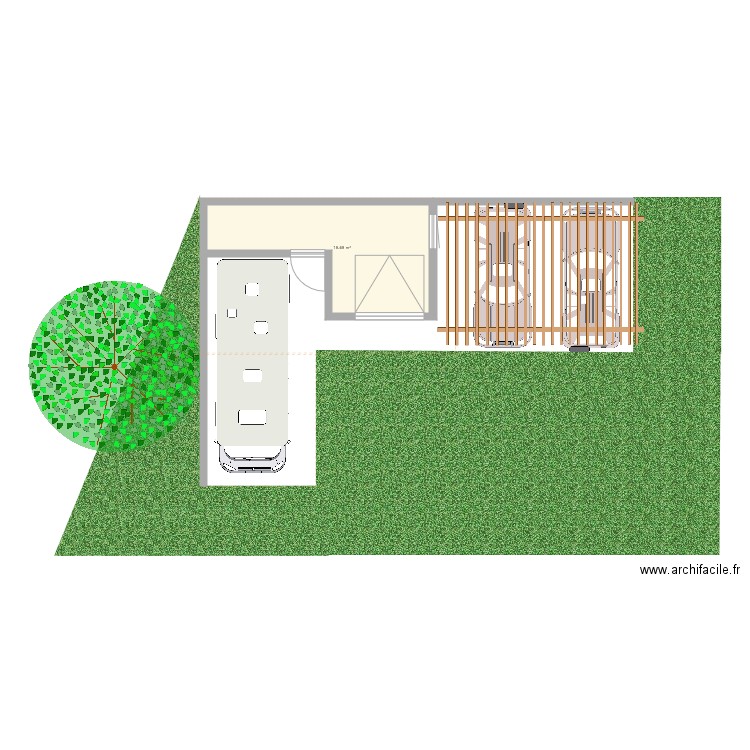 Garage Vue de dessus. Plan de 0 pièce et 0 m2