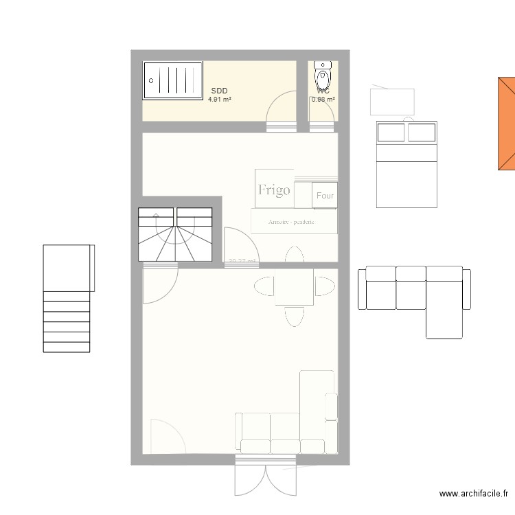 Ste Rapine 1 1er. Plan de 0 pièce et 0 m2