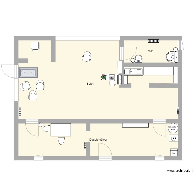 salon 1. Plan de 0 pièce et 0 m2