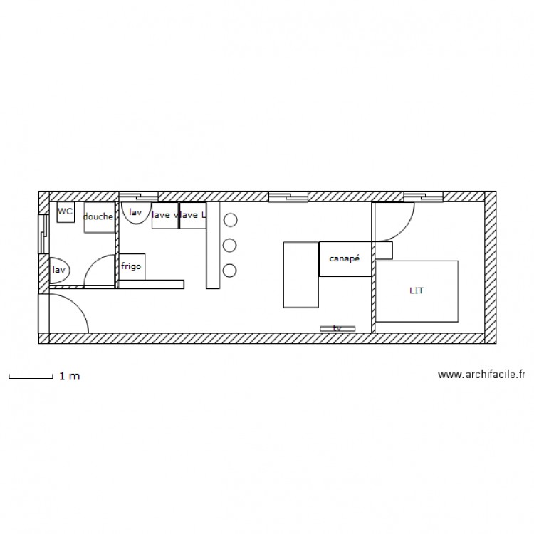 studio 2 (30m2). Plan de 0 pièce et 0 m2