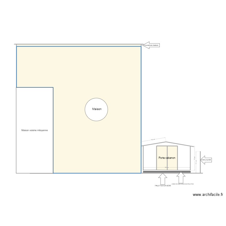 MAISON DONNAIN-PECORARO. Plan de 4 pièces et 66 m2