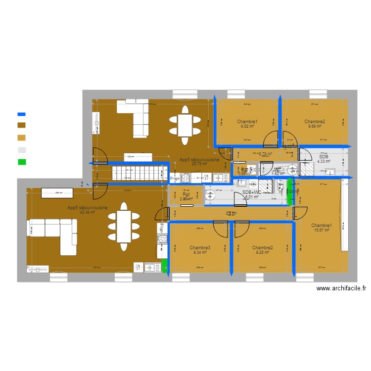 Avant travaux R1. Plan de 0 pièce et 0 m2