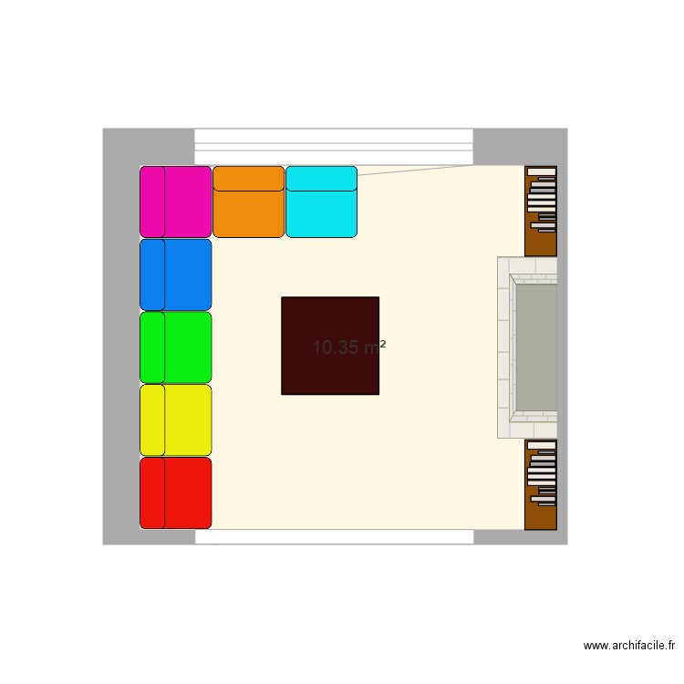 Petit salon. Plan de 0 pièce et 0 m2