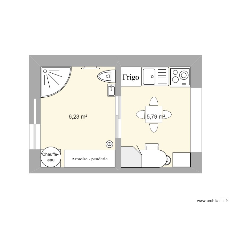 Adaptations spéciales et dessin technique. Plan de 0 pièce et 0 m2